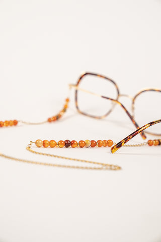 Cordon_lunette_en_pierre_naturelle cornaline tedka
