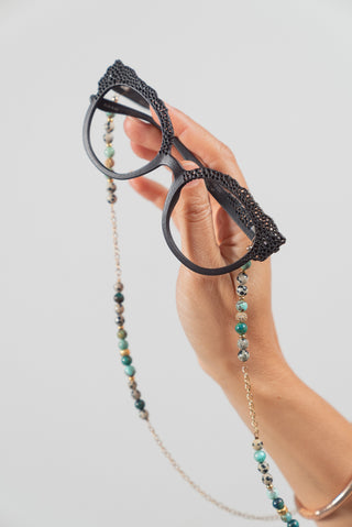 Cordon à lunette en pierre "Je m'apaise"
